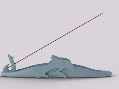 Decorative Incense Stick Holder V2 3D print model