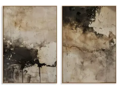 Abstract Painting Frame set 3D model 822