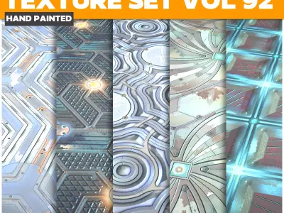 Scifi Vol 92 -  Game PBR Textures Texture