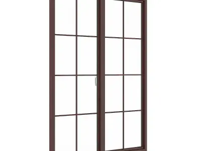 Wooden Window 09 3D model