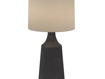 Pacific CoastRocco 30in Hammered Tall Jar Resin Table Lamp 3D model