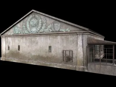 old building Low-poly 3D model get