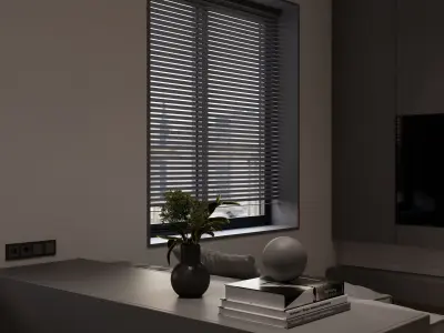 Minimalistic apartment 3D model