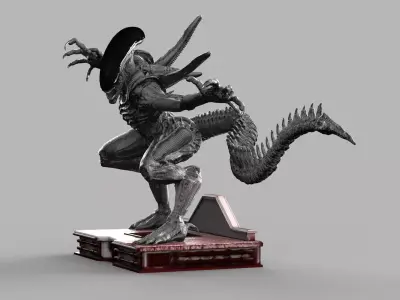 ALIEN XENOMORPH ATTACK 3D print model