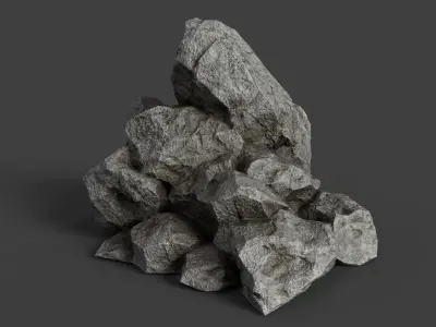 Rock 6-5 Low-poly 3D model