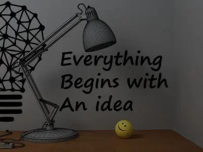 Study Lamp 3D model buy