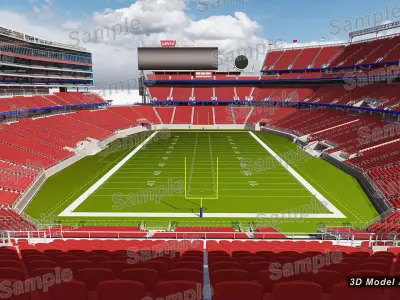LeviS Stadium - Santa Clara California USA Low-poly 3D model