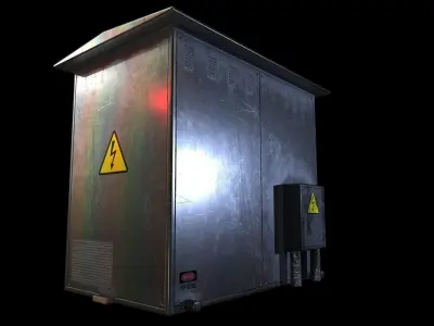 Transformer box - Gest Low-poly 3D model