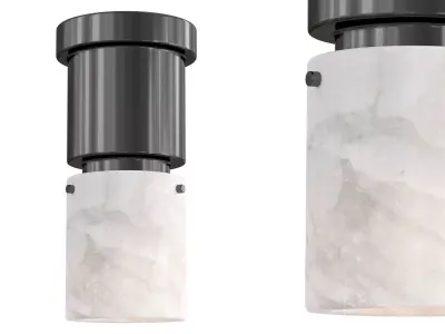 Alabaster Flush Mount 3D model