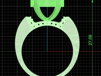 Jewelry ring 362 3D print model