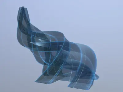 Transparent Building 3D model