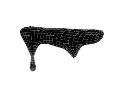Liquid Drops v1 012 Low-poly 3D model