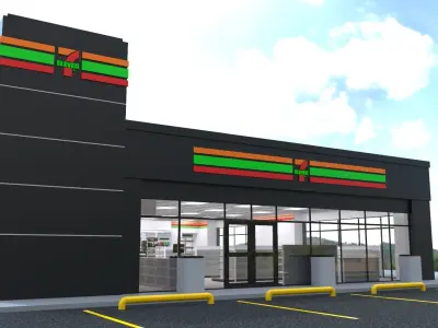 Seven Eleven - Convenience Store 2 3D model