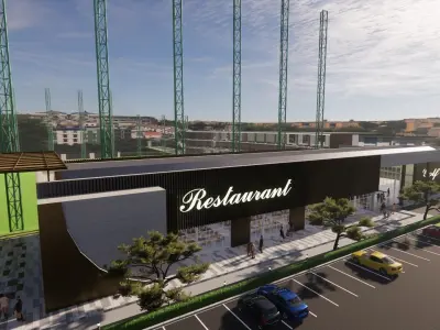 driving range golf 3D model