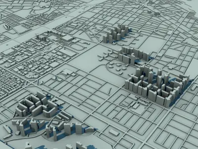 Incheon City  South Korea 3D print model