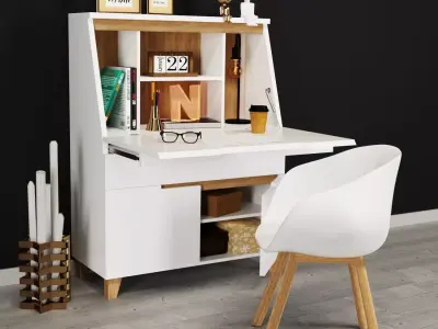 Office workplace 3D model