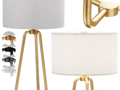 Gio Metal Table Lamp 3D model