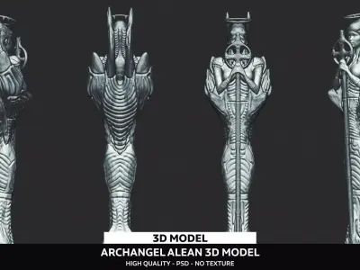 Archangel Alean PSD - Tutorial 3D model