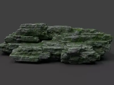 Rock 8-10 Low-poly 3D model