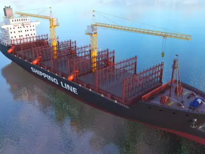  Bulk Container Ship Carrier 