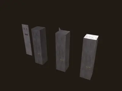 Locker Dirty - Low Poly - FREE Free low-poly 3D model