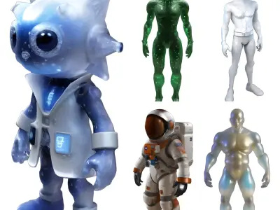 Sci-Fi Character Collection 3D print model