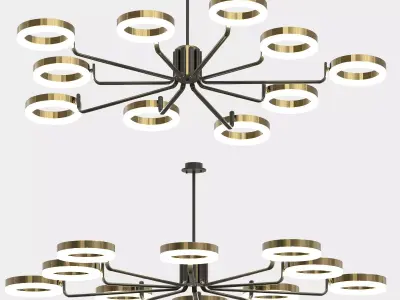 Ceiling Chandelier Lumen Lux 3D model