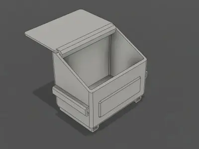 Street Garbage Bin 3D print model