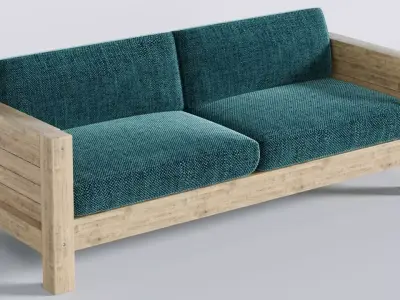 Sofa Velvet Amal  3D model