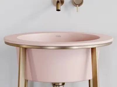 Ceramica Cielo Catino Tondo 2 Washbasin Low-poly 3D model