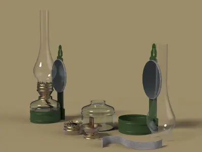 Kerosene lamp 3D model