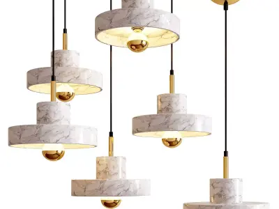 Antique Pendant Light 3D model