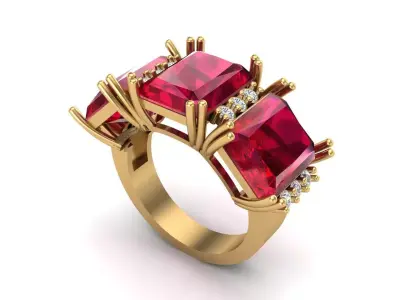 Jewelry ring 430 3D print model