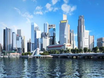 Merlion Park  MerlionPark Singapore 3D model