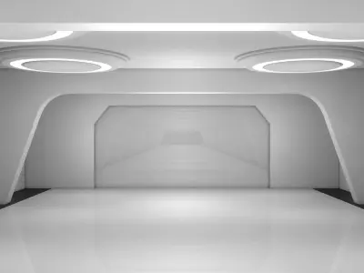 Sci Fi Tunnel 3D model 44