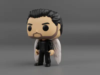 Lucifer Morningstar funko pop from the tv show lucifer 3D print model