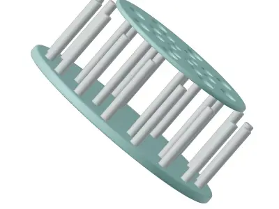 Baby Laboratory Test Tube Holder Toy 3D model