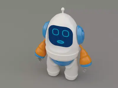  Robot cartoon 3d Design Funny 3D model