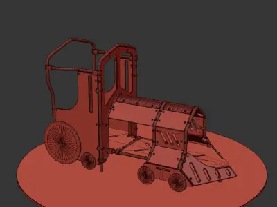 kids playground THE LOCOMOTIVE JMA-0448 3D model