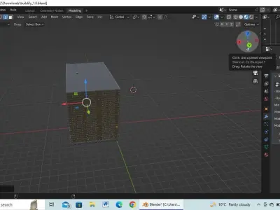 2 buildings Low-poly 3D model