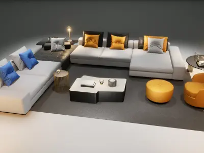 DH STUDIO Furniture Collection 04 Low-poly 3D model