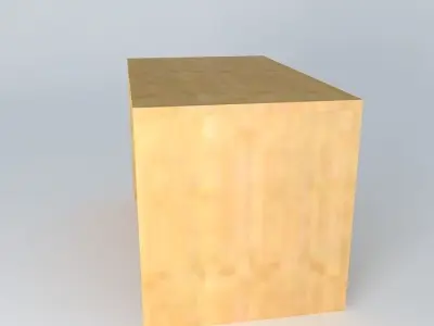 Desk Doors HBIU 120 BRW Milano Oak 3D model