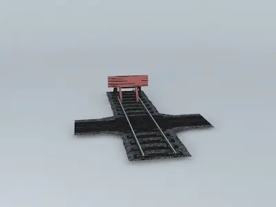 Eco Rail Dirty Yard Walkover Buffer Old Steam Days Free 3D model