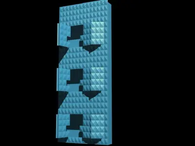 3d Mapping Wall open logo 3D model