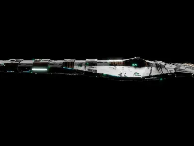 Battlecruiser 3D model