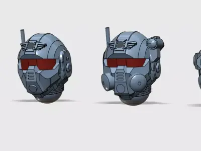 Guardsmen Helmets inquisition 3D print model