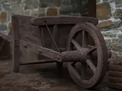 Medieval Street 3d Scene 3D model