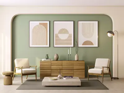 Interior Living Room Scene 15 3D model
