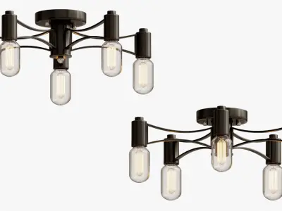 CEILING LAMP LOFT DROPLET TOP 3D model