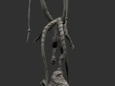 Love Death and Robots Khanivore Statue 3D print model